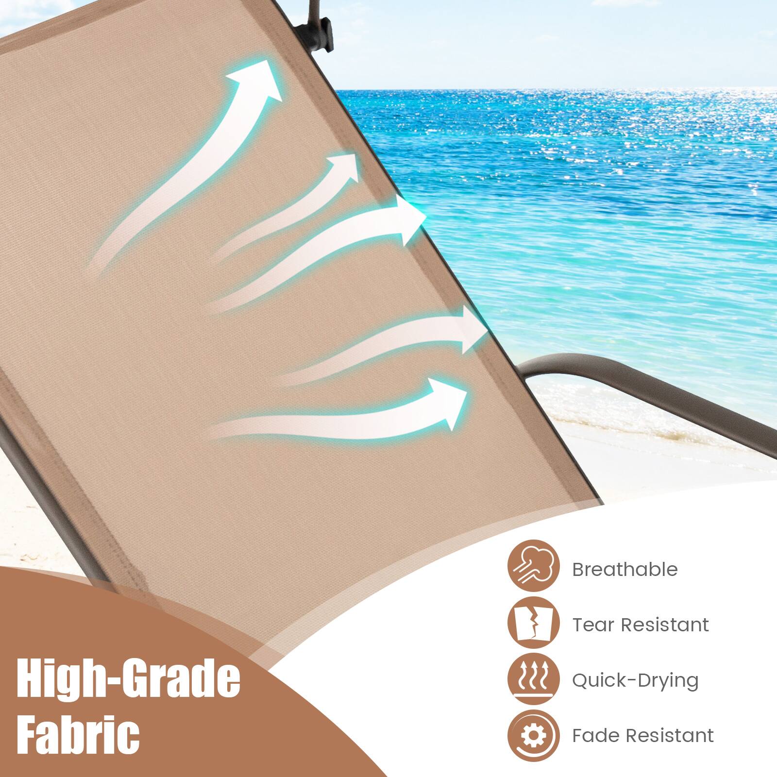 High-Grade Fabric
Breathable
Tear Resistant
Quick-Drying
Fade Resistant