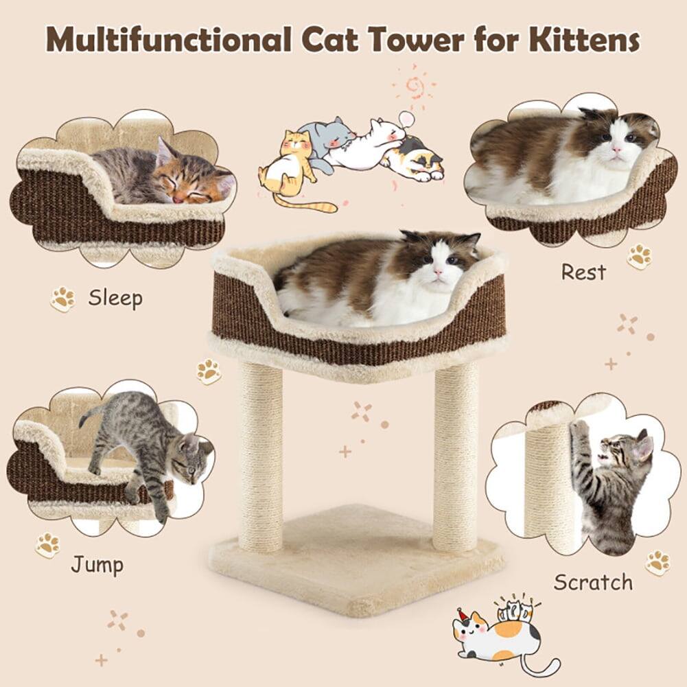 Multifunctional Cat Tower for Kittens

- Sleep
- Rest
- Jump
- Scratch