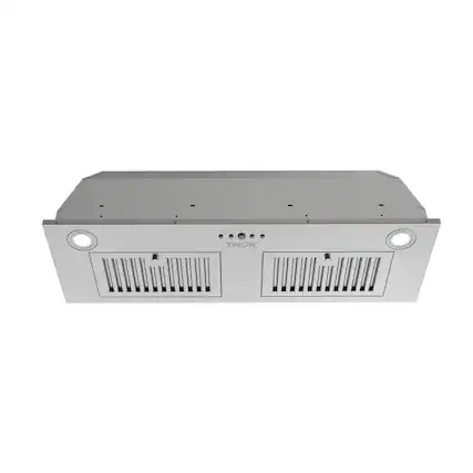 Front. Thor Kitchen - 36 Inch Convertible Range Hood Insert in Stainless Steel - Stainless steel.