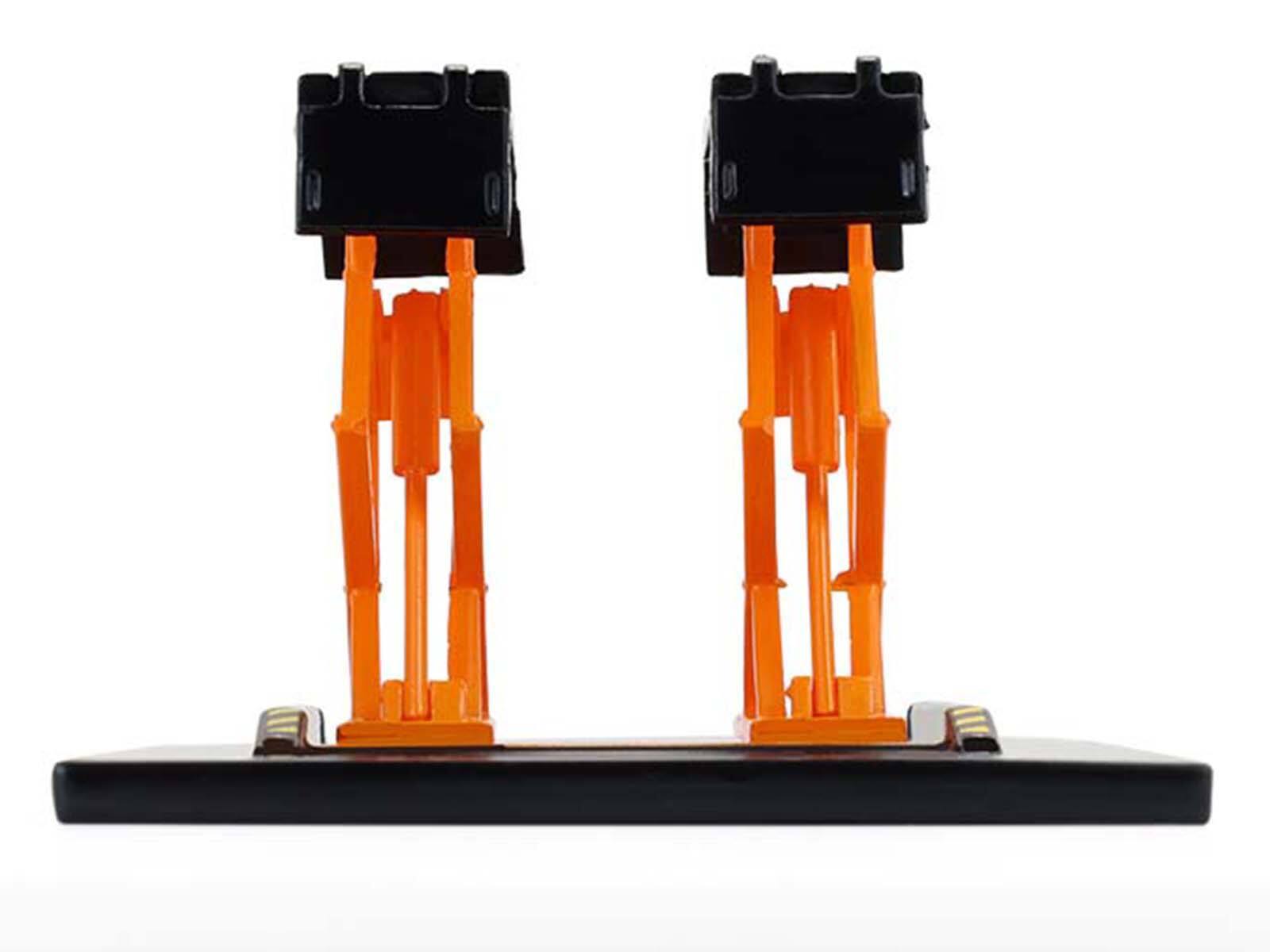 Alt View 3. Greenlight - Automotive Double Scissor Lift Black and Orange "Double Scissor Lifts" Series 2 1/64 Diecast Model by Greenlight.