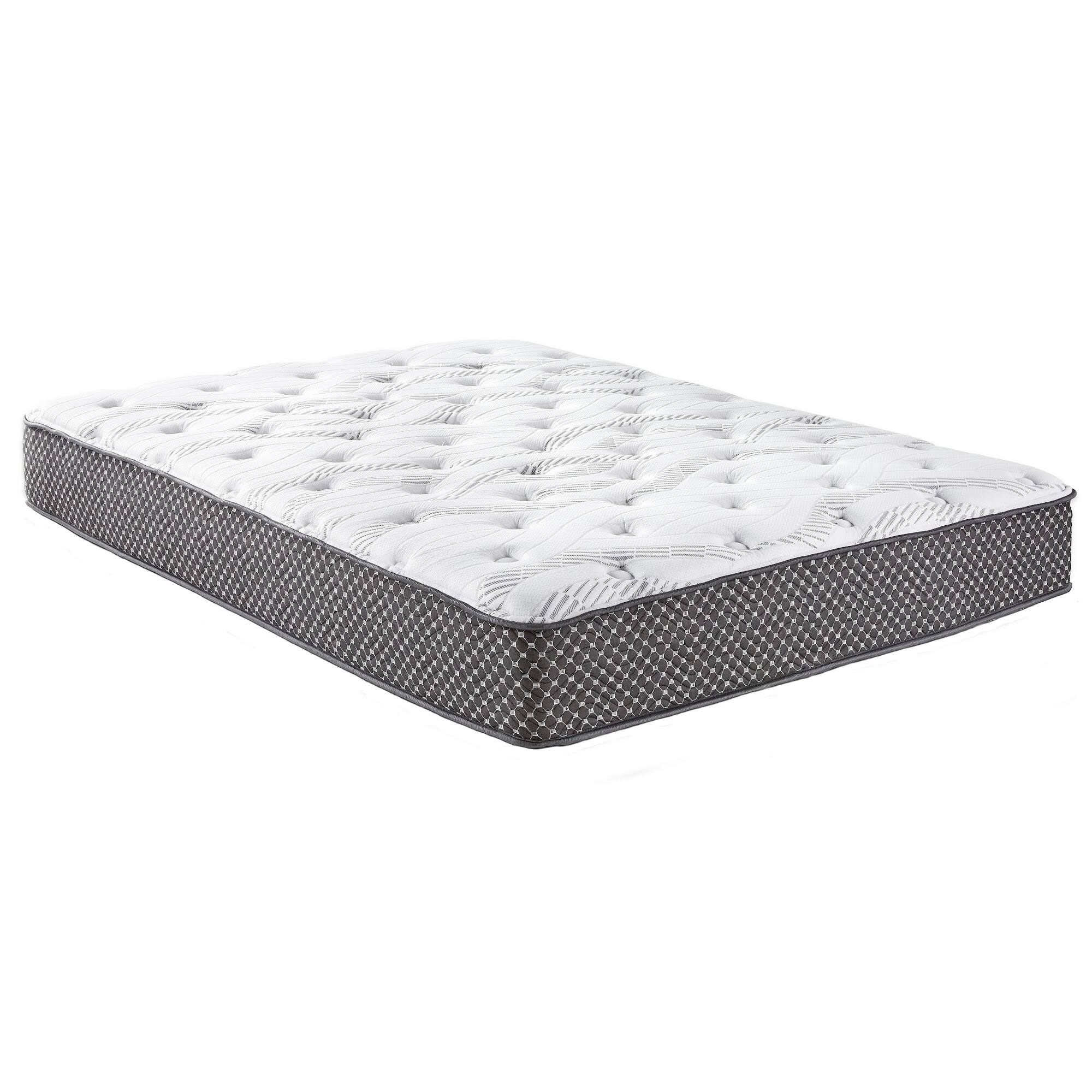 Front. Glintex - 10-Inch King Medium Firm Quilted Hybrid Mattress，Cooling Fabric, Gel Memory Foam, and Edge-Wrapped Coils, CertiPUR-US - Black White.