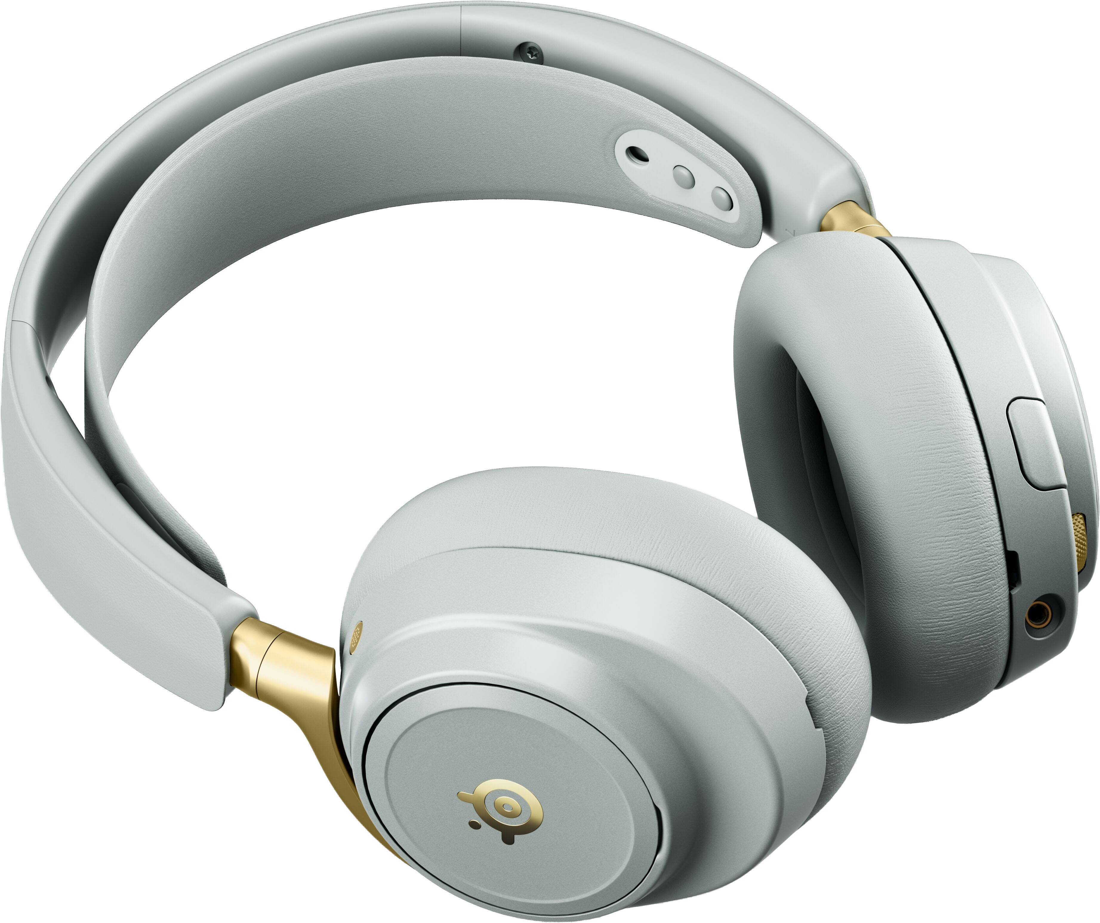 Alt View 11. SteelSeries - Arctis Nova Elite Wireless Multi Gaming Headset for PC,PS5, Xbox one and Series S/X, Switch, Switch 2 - Sage Gold.