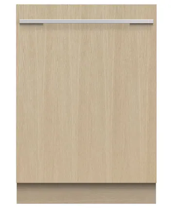 Front. Fisher & Paykel - Built-in Smart Dishwasher with Top Controls, ADA, Panel Ready, 7 Wash Cycles, 14 Place Settings, 44dba, 3 Racks - Panel Ready.