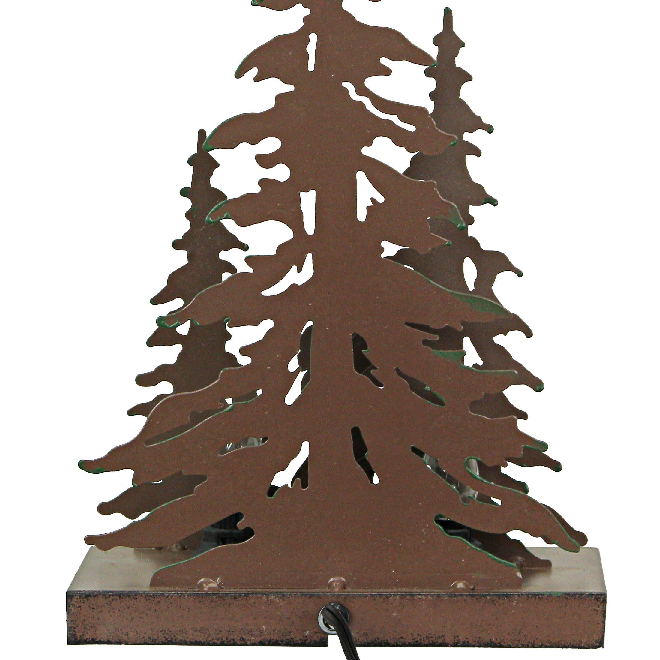 Alt View 5. Zeckos - Rustic Metal Rude Bigfoot In Forest Accent Lamp Decorative Sasquatch Home Decor - Multicolored.