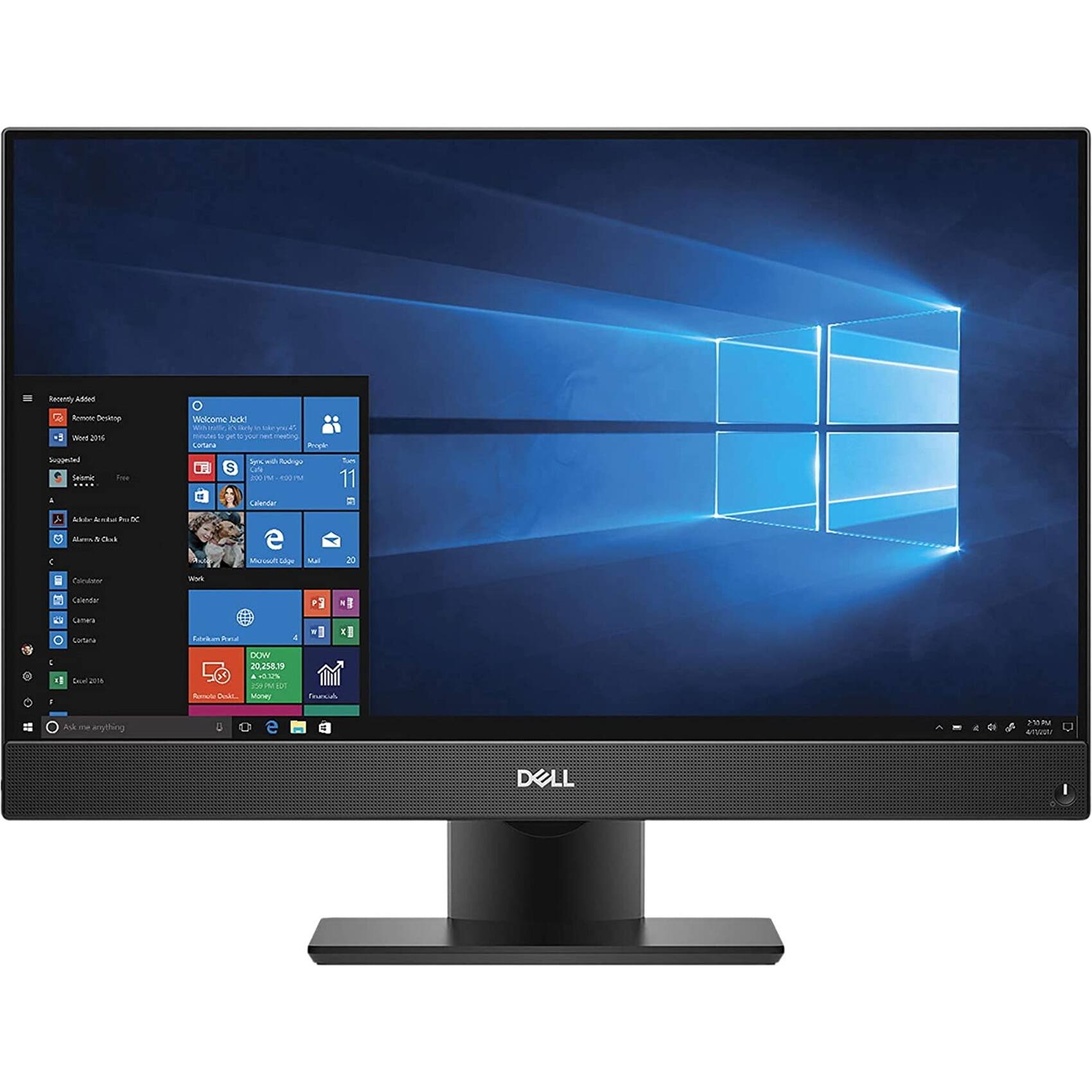 Dell - Refurbished Excellent - 7460 23.8" Refurbished All-In-One - Intel Core i5 - 16GB Memory - 512GB SSD - Black
