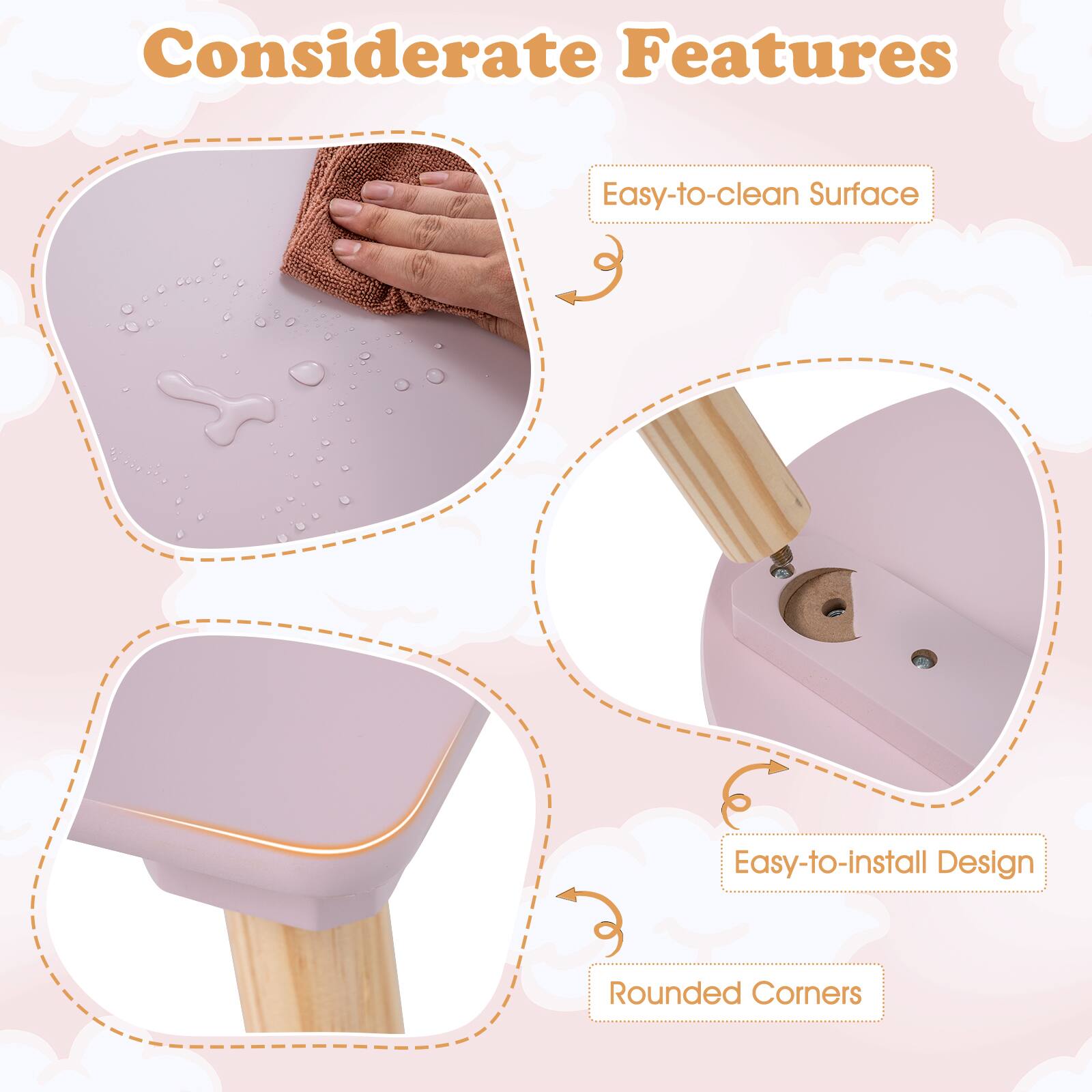 Considerate Features

- Easy-to-clean Surface
- Easy-to-install Design
- Rounded Corners