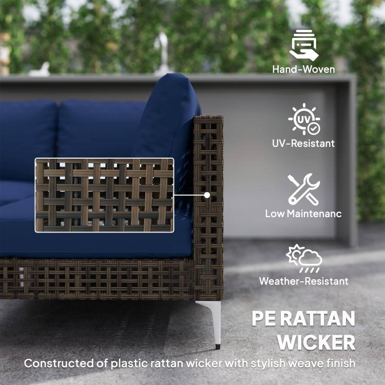 Hand-Woven  
UV-Resistant  
Low Maintenance  
Weather-Resistant  
PE RATTAN WICKER  
Constructed of plastic rattan wicker with stylish weave finish