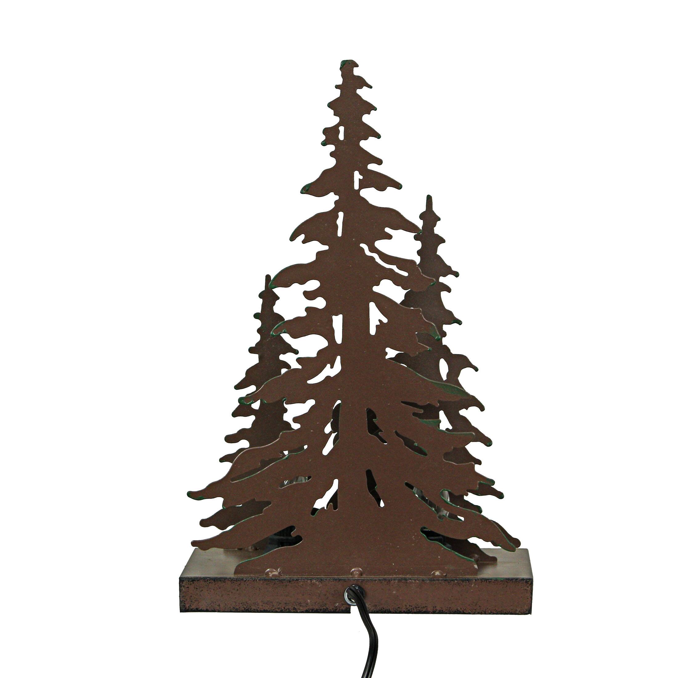 Alt View 2. Zeckos - Rustic Metal Rude Bigfoot In Forest Accent Lamp Decorative Sasquatch Home Decor - Multicolored.