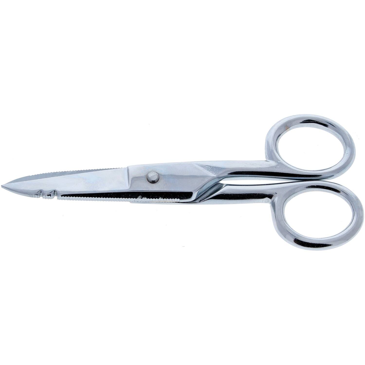 Alt View 4. IDEAL - Electrician's Scissors with Stripping Notch.