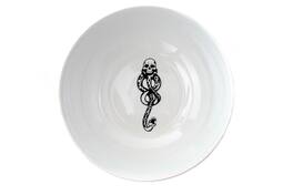 Ukonic - Harry Potter Voldemort Death Eater Ceramic Large Serving Bowl | 10.5-Inch Bowl - White