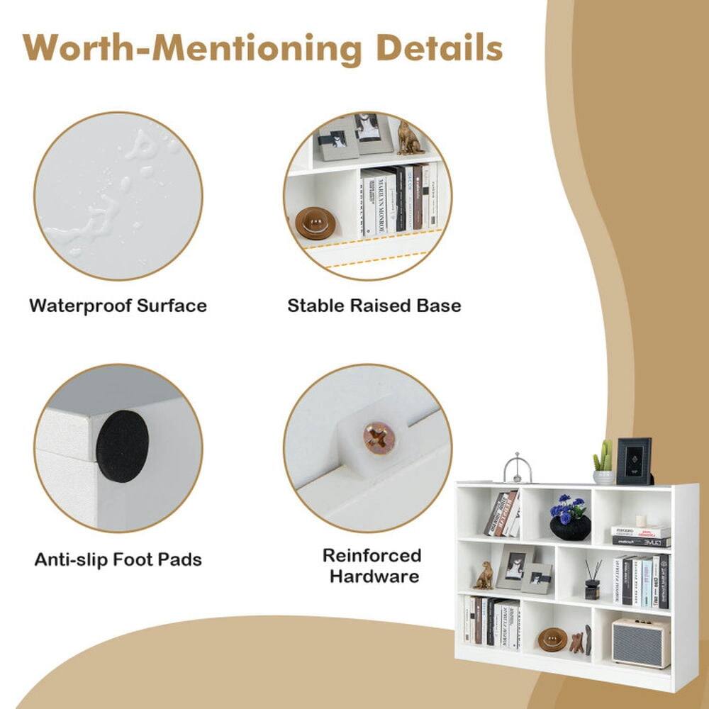 Worth-Mentioning Details

- Waterproof Surface
- Stable Raised Base
- Anti-slip Foot Pads
- Reinforced Hardware