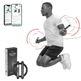 Habeats - Smart Jump Rope with Performance Tracker & Free Fitness App Access - Charcoal