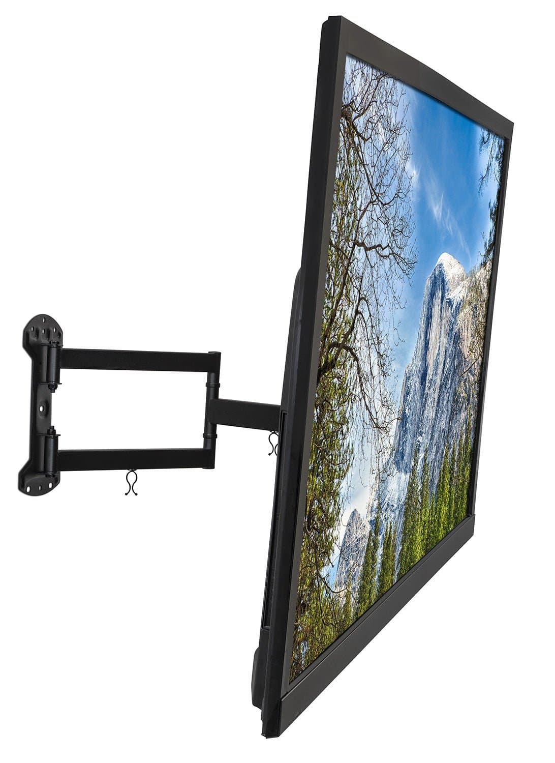 Angle. Mount-It! - Full Motion Articulating TV Wall Mount for 32–55" – 24" Extension, Corner-Friendly, VESA Compatible, 77 lb Capacity - Black.