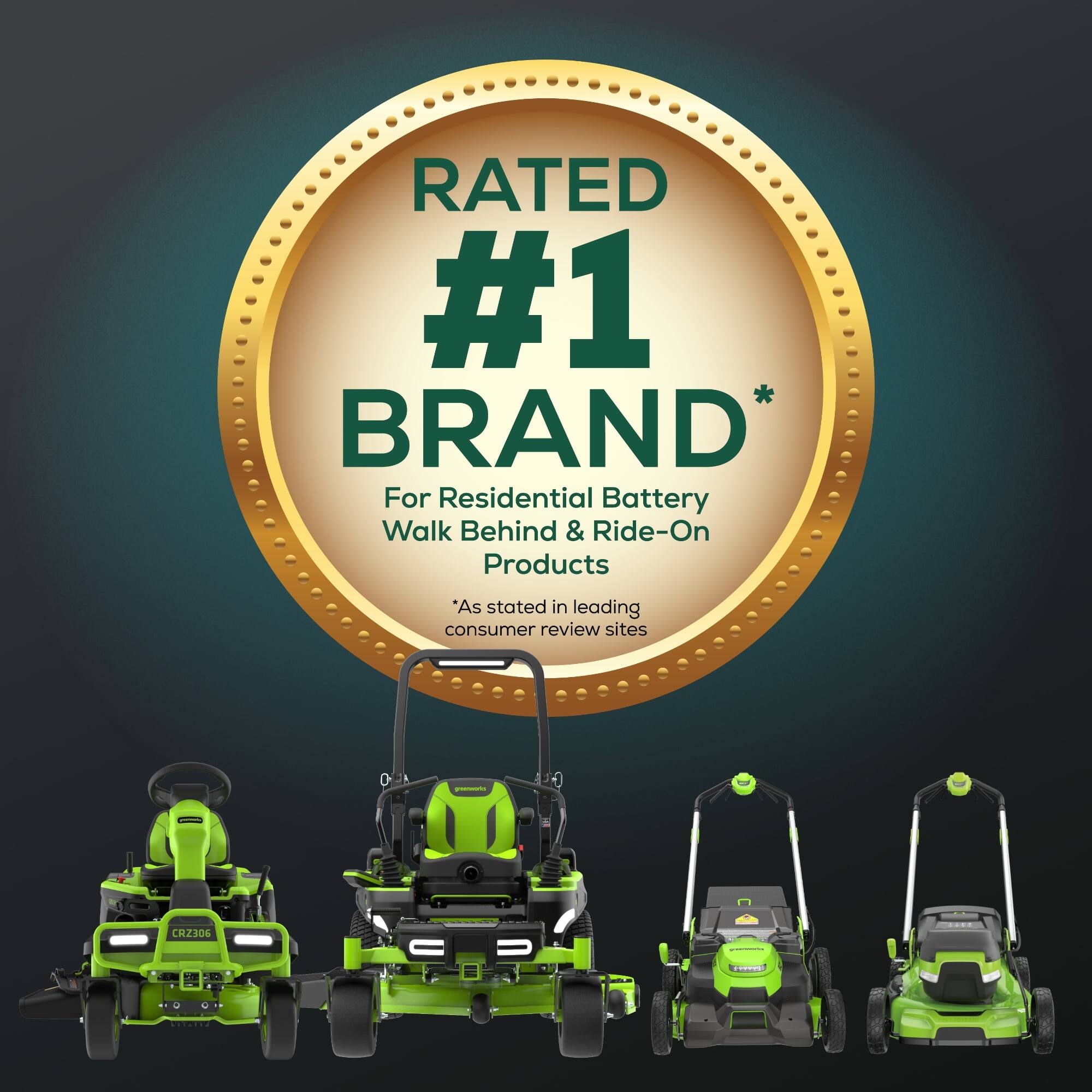 RATED #1 BRAND*  
For Residential Battery Walk Behind & Ride-On Products  
*As stated in leading consumer review sites  

CHZ20L | OREL