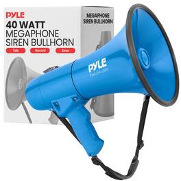 Pyle - 40W Megaphone Siren Bullhorn Speaker