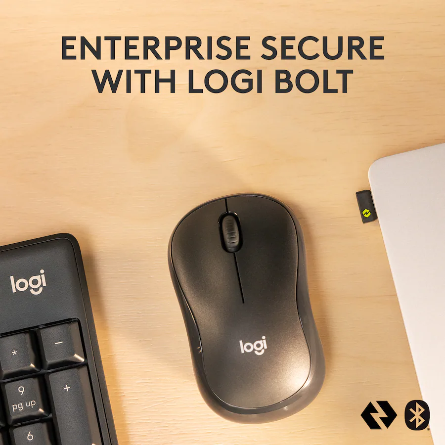 Logitech MK370 Combo for Business Full Size Wireless Membrane Keyboard ...