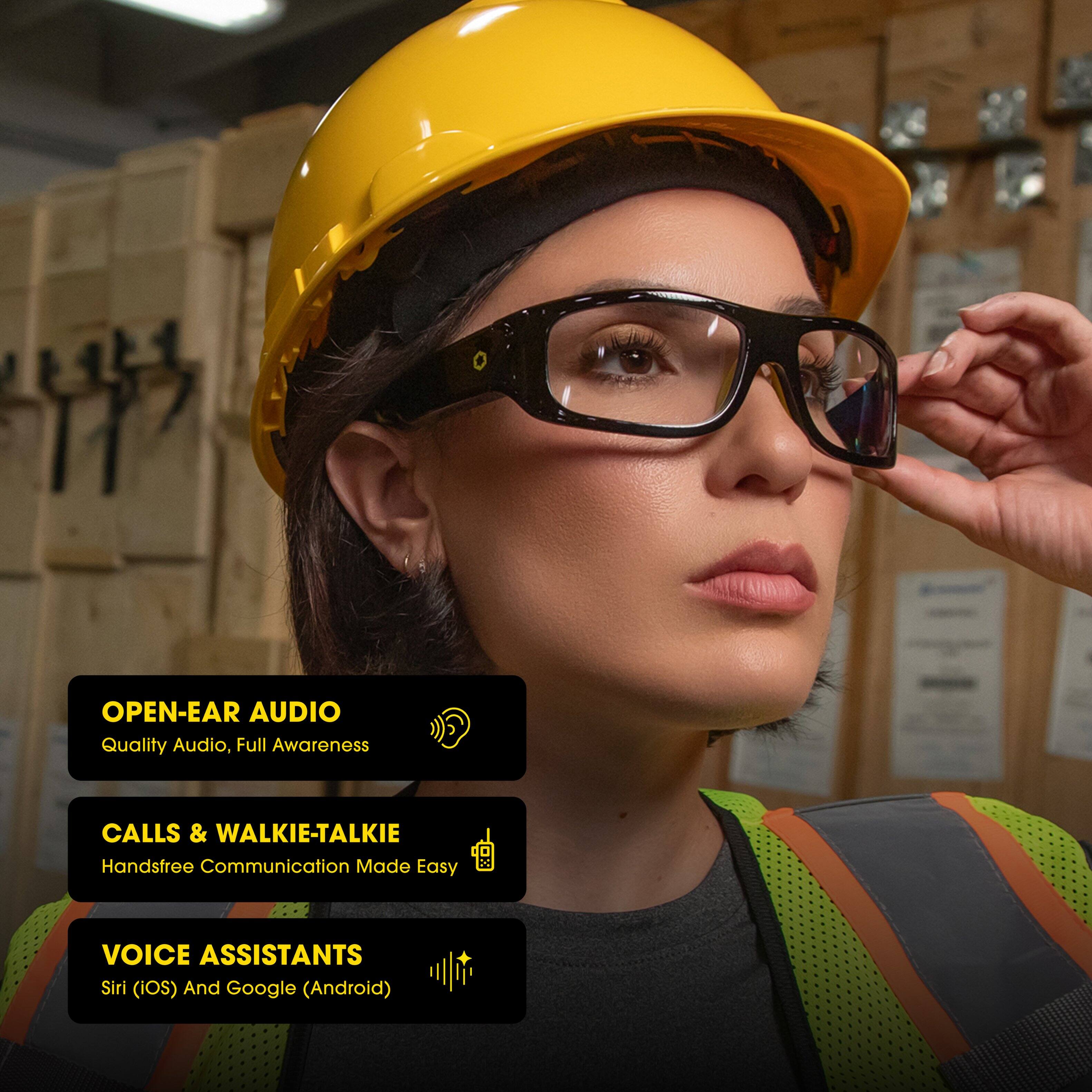 OPEN-EAR AUDIO  
Quality Audio, Full Awareness  

CALLS & WALKIE-TALKIE  
Handsfree Communication Made Easy  

VOICE ASSISTANTS  
Siri (iOS) And Google (Android)