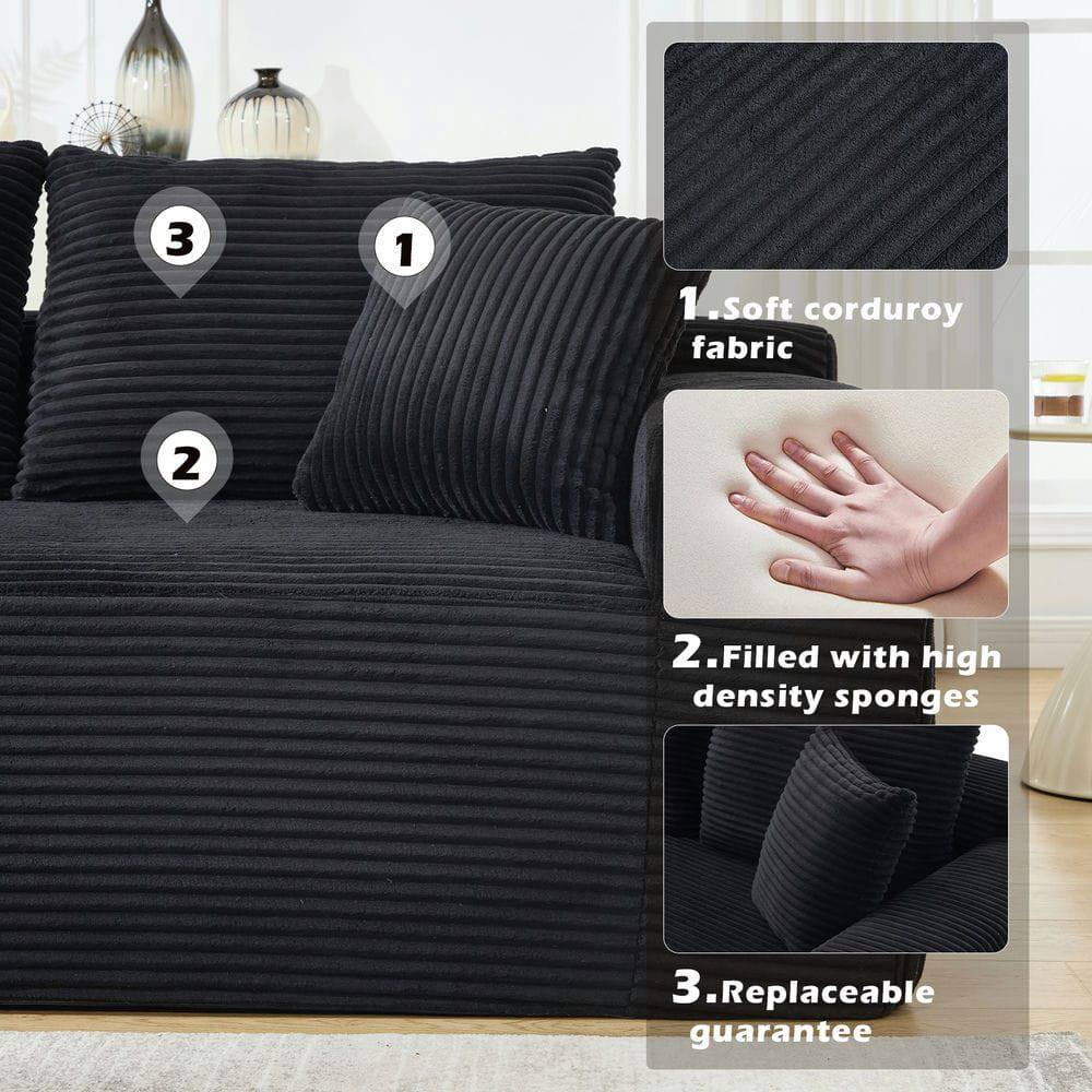1. Soft corduroy fabric  
2. Filled with high density sponges  
3. Replaceable guarantee