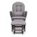 Left. Storkcraft - Hoop Glider and Ottoman - Espresso/Gray Swirl.