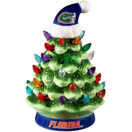 Evergreen Enterprises - Florida Gators 8" Light Up Ceramic LED Christmas Tree - Multicolor
