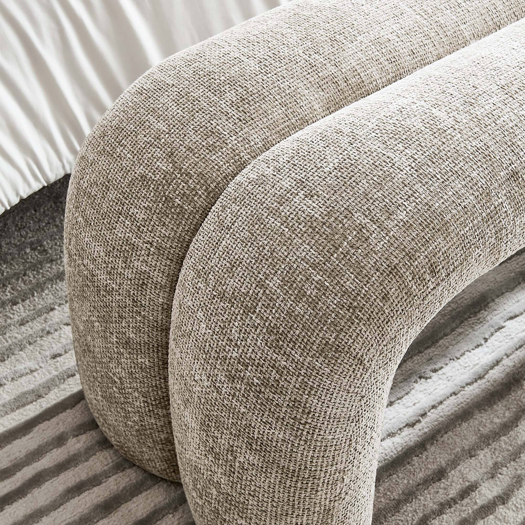 Alt View 5. Modway - Dax 50.5" Chenille Upholstered Accent Bench by Modway - Brown.