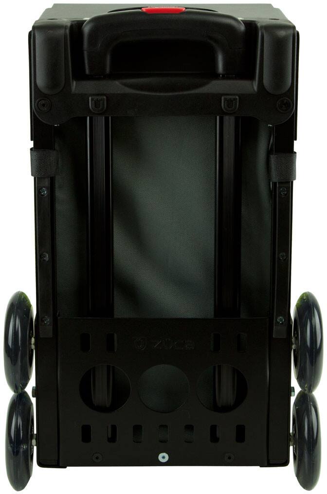 Left. Zuca - Zuca Paintball Insert Bag & Sport Frame (Red) w/ Flashing Wheels - Red.