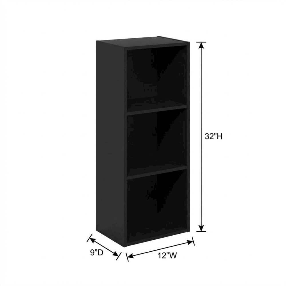 FurniFact - Wooden Bookcase in Walnut Finish with Adjustable Shelves - Darkwood price history on PriceWatchPro