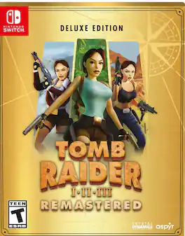 Tomb Raider I-III Remastered Starring Lara Croft Deluxe Edition - Nintendo Switch