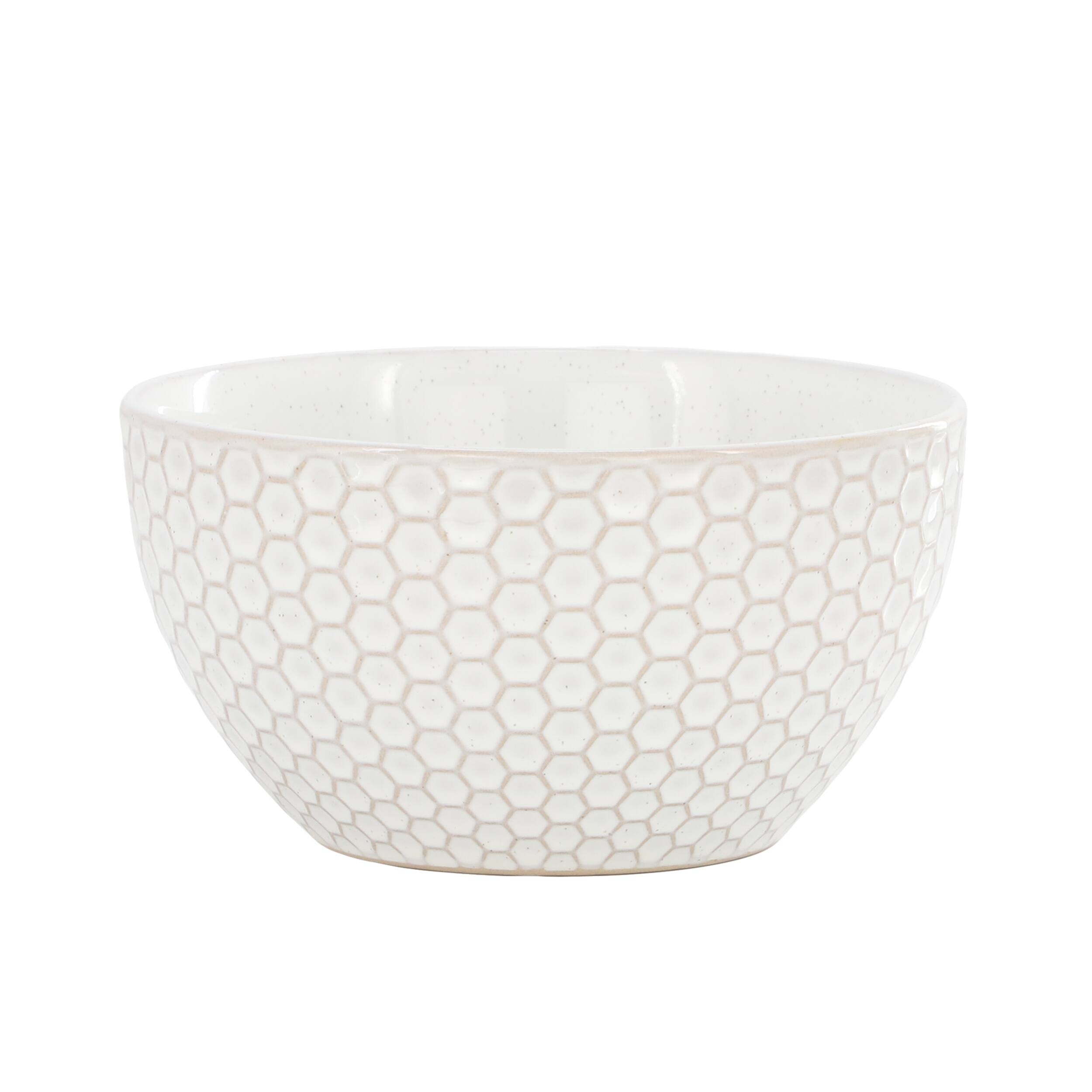 Alt View 3. Gibson - Gibson Elite Earlhart 2 Piece 6 Inch Ribbed Stoneware Cereal Bowl Set in White - White.