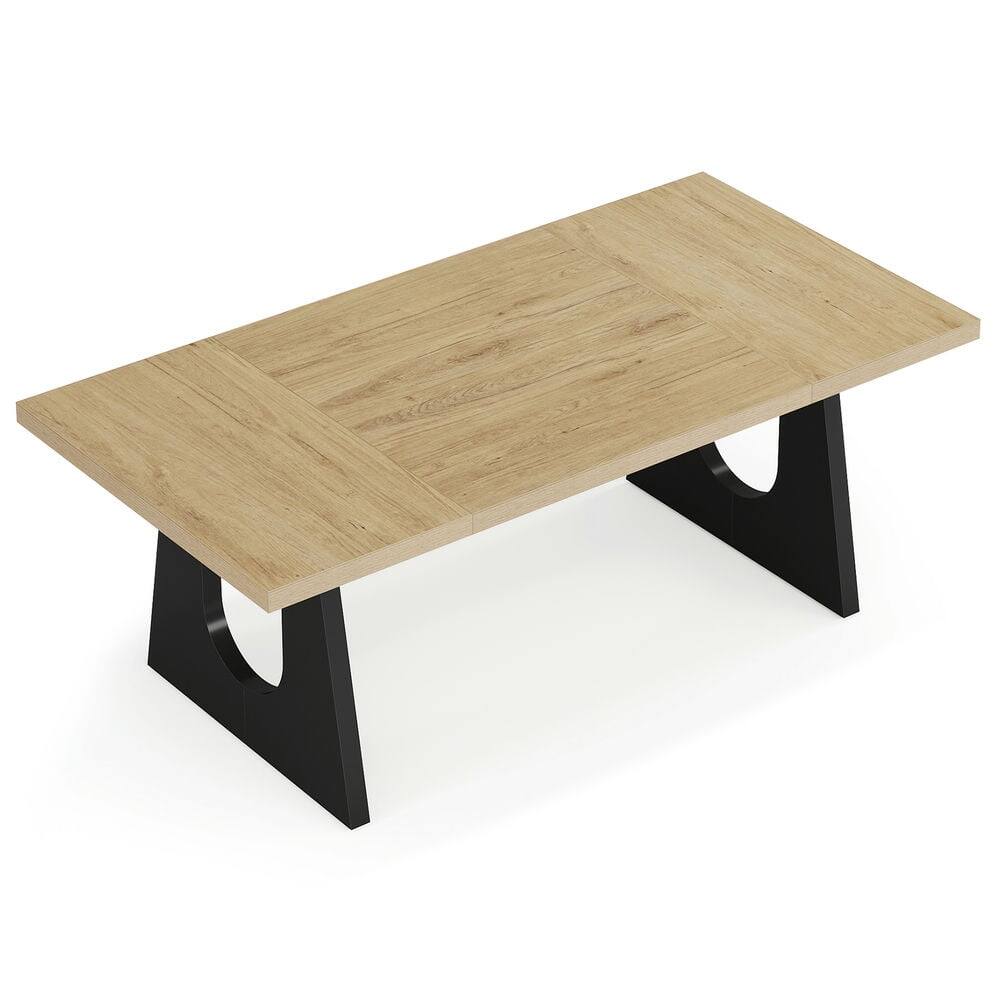 Kadyn - Study Writing Desk, Computer Desk,70" Executive Desk, Modern Computer Office Desk Workstation - Oak - Thumbnail 2