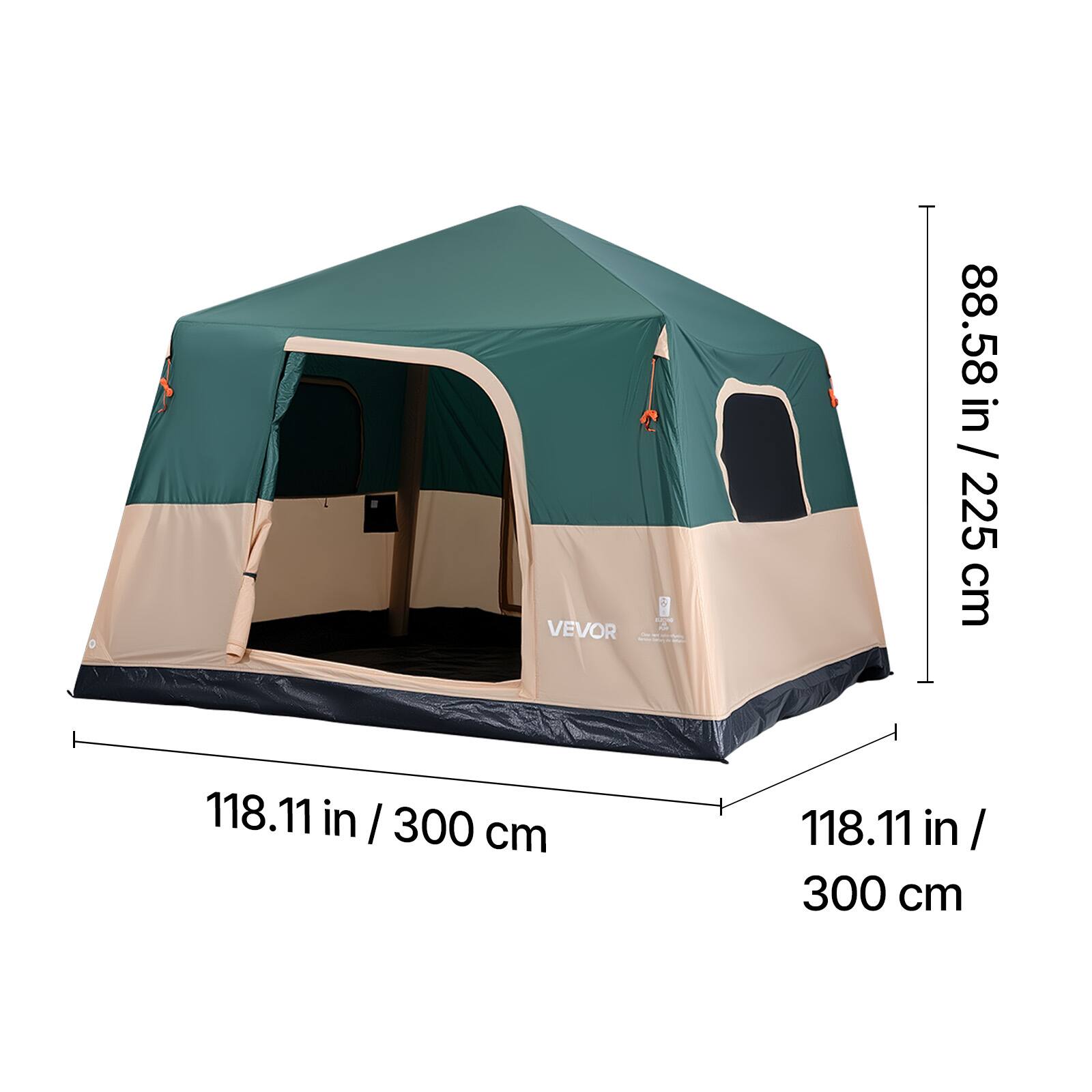 VEVOR 88.58 in / 225 cm  
118.11 in / 300 cm  
118.11 in / 300 cm