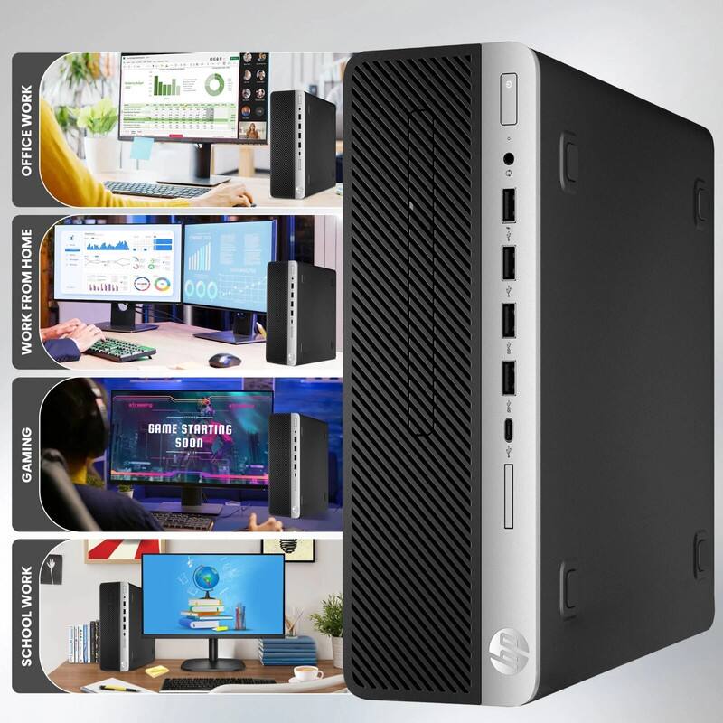 HP Refurbished Excellent ProDesk G4 SFF Gaming Desktop PC | Intel