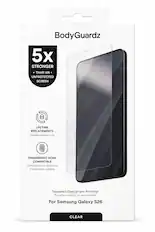 BodyGuardz
5x STRONGER THAN AN UNPROTECTED SCREEN
LIFETIME REPLACEMENTS
Remplacements à vie
FINGERPRINT SCAN COMPATIBLE
Compatible avec la lecture d'empreintes digitales
Tempered Glass Screen Protector
Protecteur d'écran en verre trempé
For Samsung Galaxy S26
CLEAR