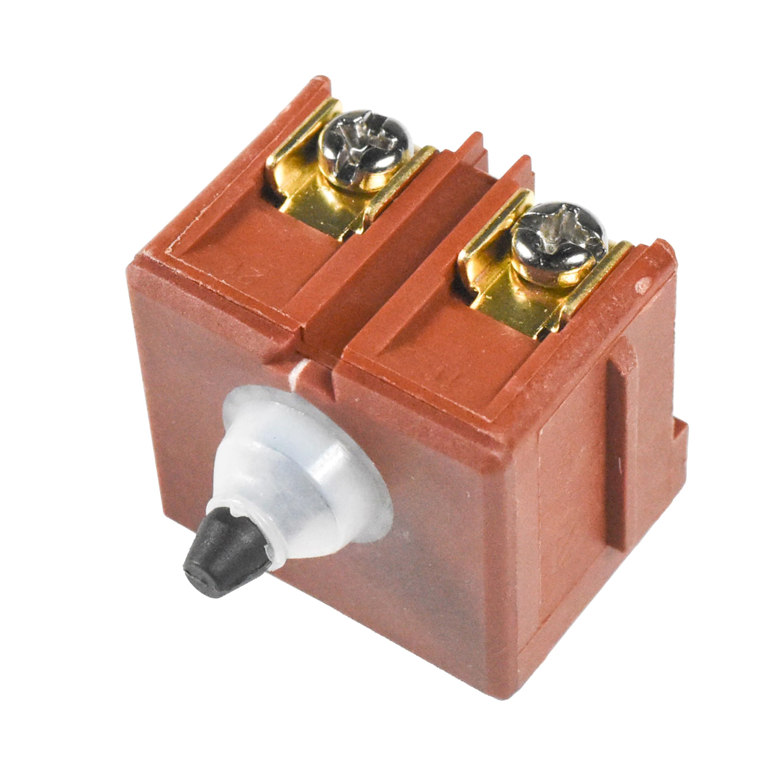 Alt View 1. HQRP - Push Button Switch Replaces 23-66-2665 for Milwaukee Angle Grinder 6116 6117 6140 6146 6148 6160 6161 - brown.