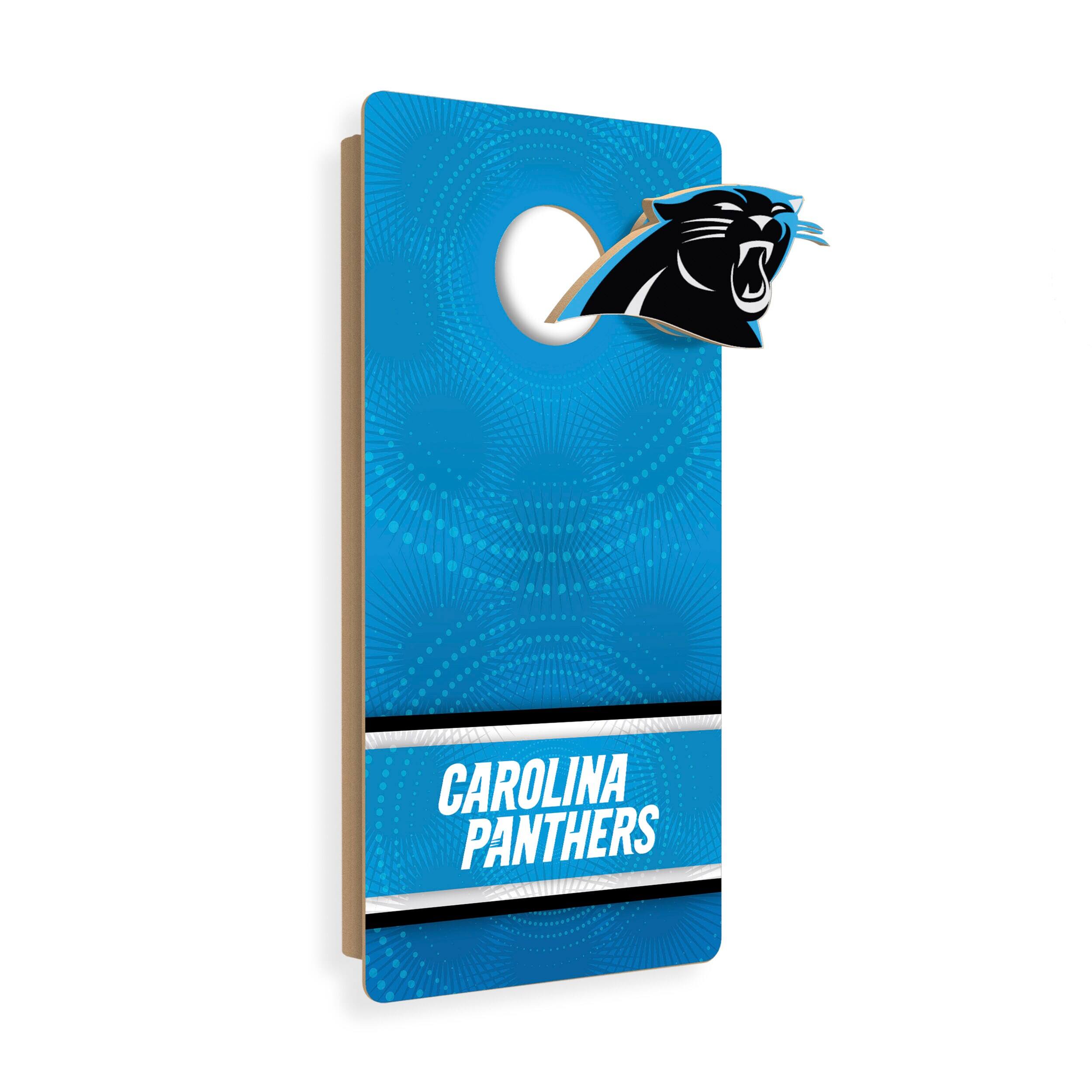 Carolina Panthers Wall Hanging Cornhole Board