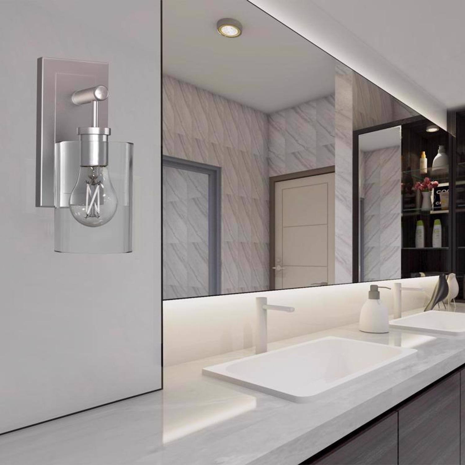 Left. FEIT ELECTRIC - Feit White A15 E12 (Candelabra) Filament LED Bulb Soft White 75 Watt Equivalence 2 pk.