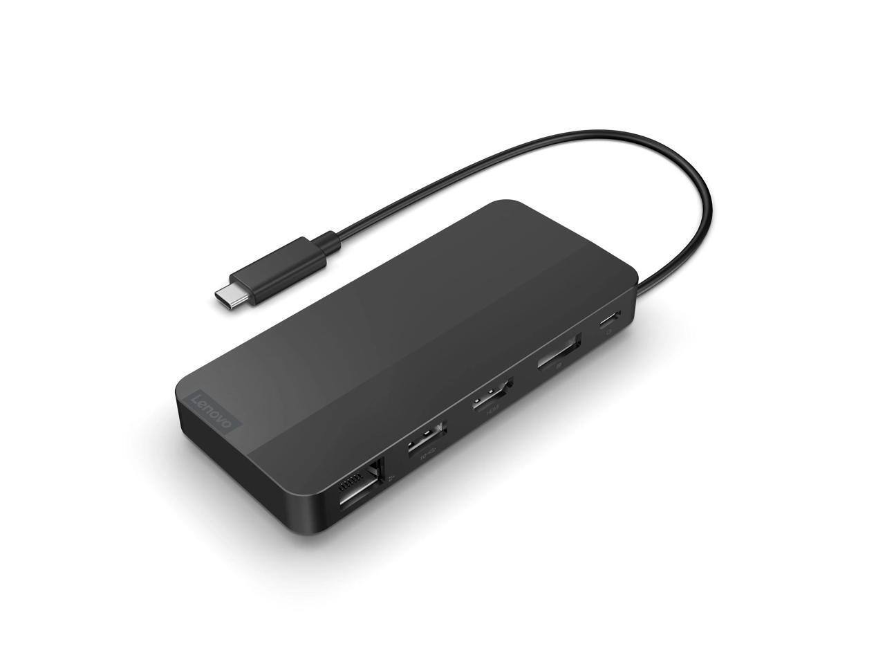 Lenovo USB C Dual Display Travel Dock with Adapter 40B90100US