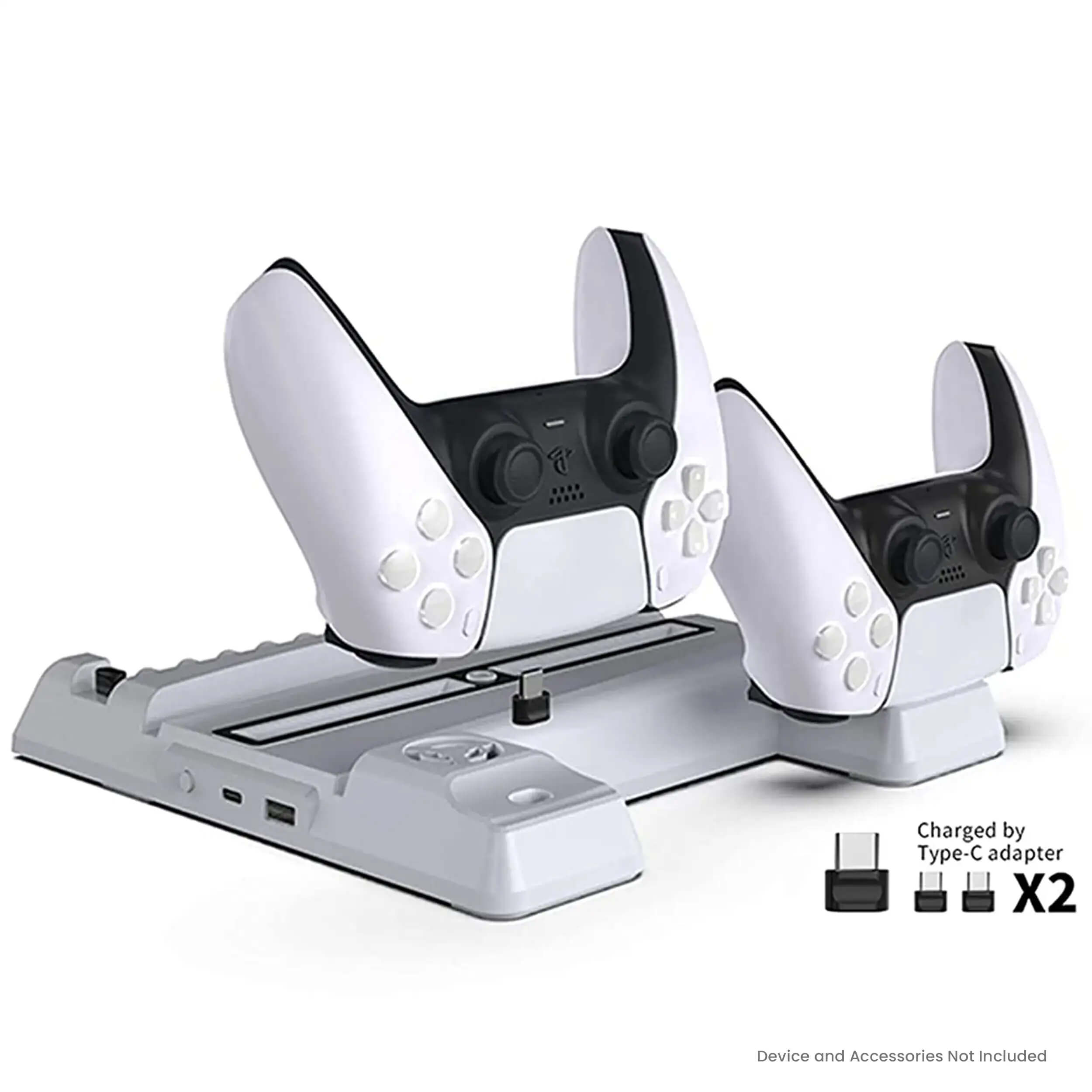 Charged by Type-C adapter X2  
Device and Accessories Not Included