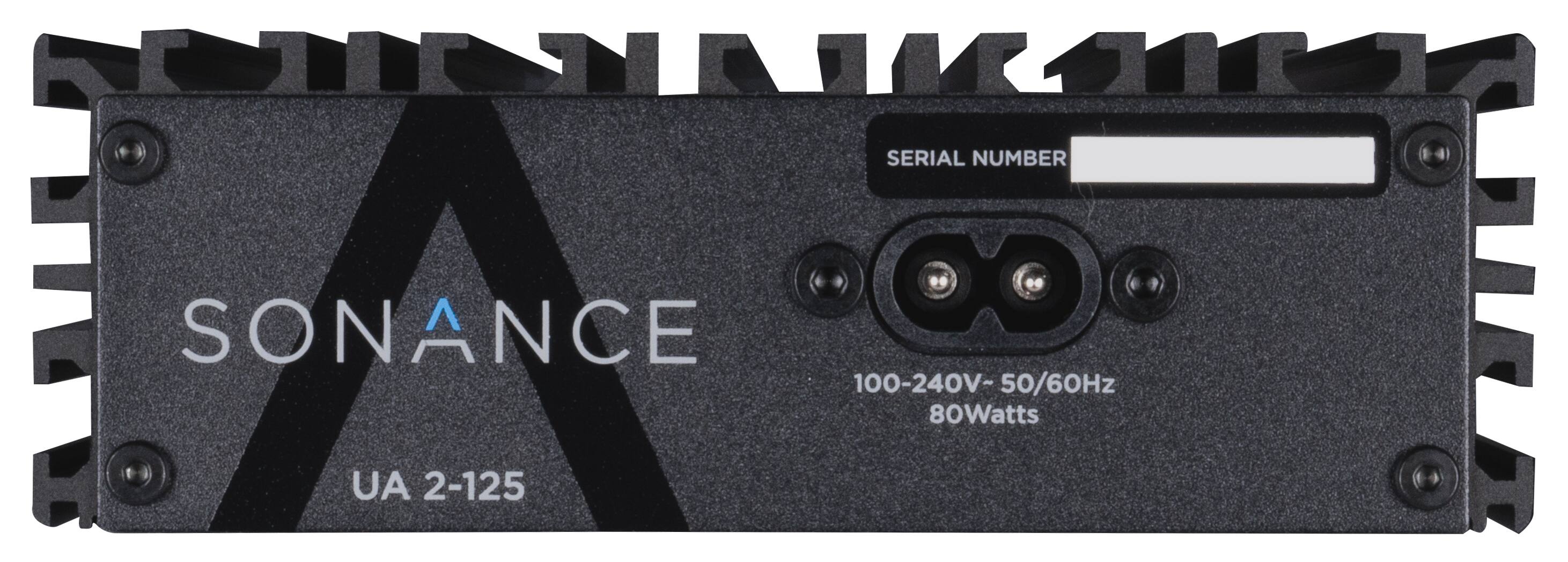 Sonance - UA 2-125 – 2-Channel Home Audio Amplifier with Digital Signal Processing (Each) - Black