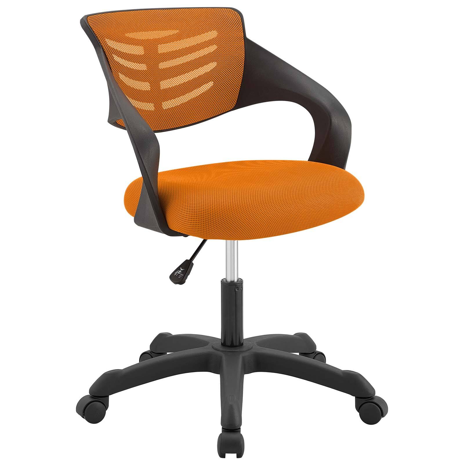 Angle. Modway - Thrive Mesh Office Chair by Modway - Orange.