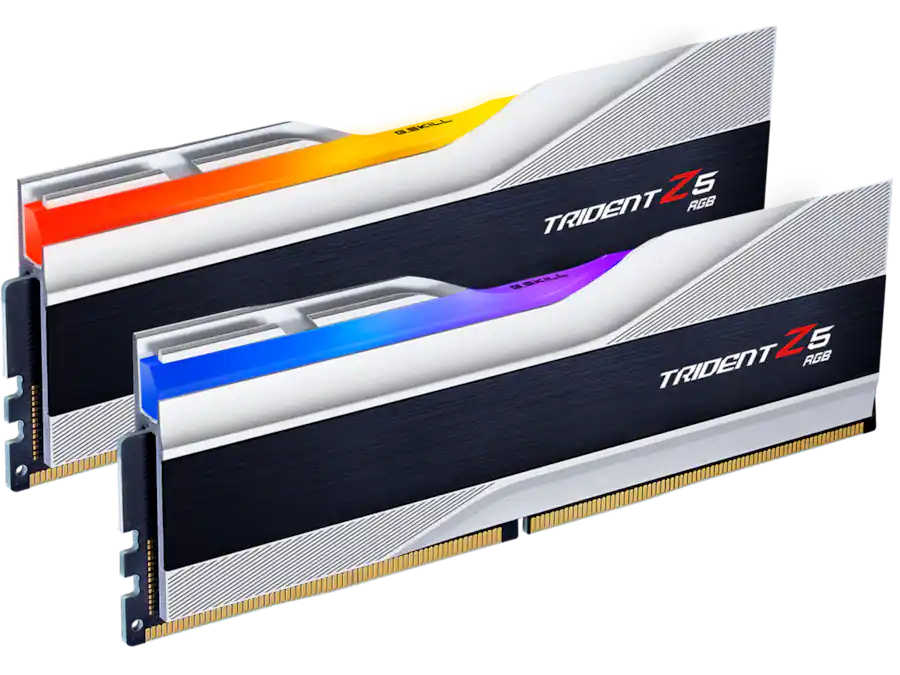 G.SKILL Trident Z5 RGB 32GB DDR5 7200MHz RAM (2x16GB) Silver G.SKILL Trident Z5 RGB 32GB DDR5 7200MHz RAM (2x16GB) Silver