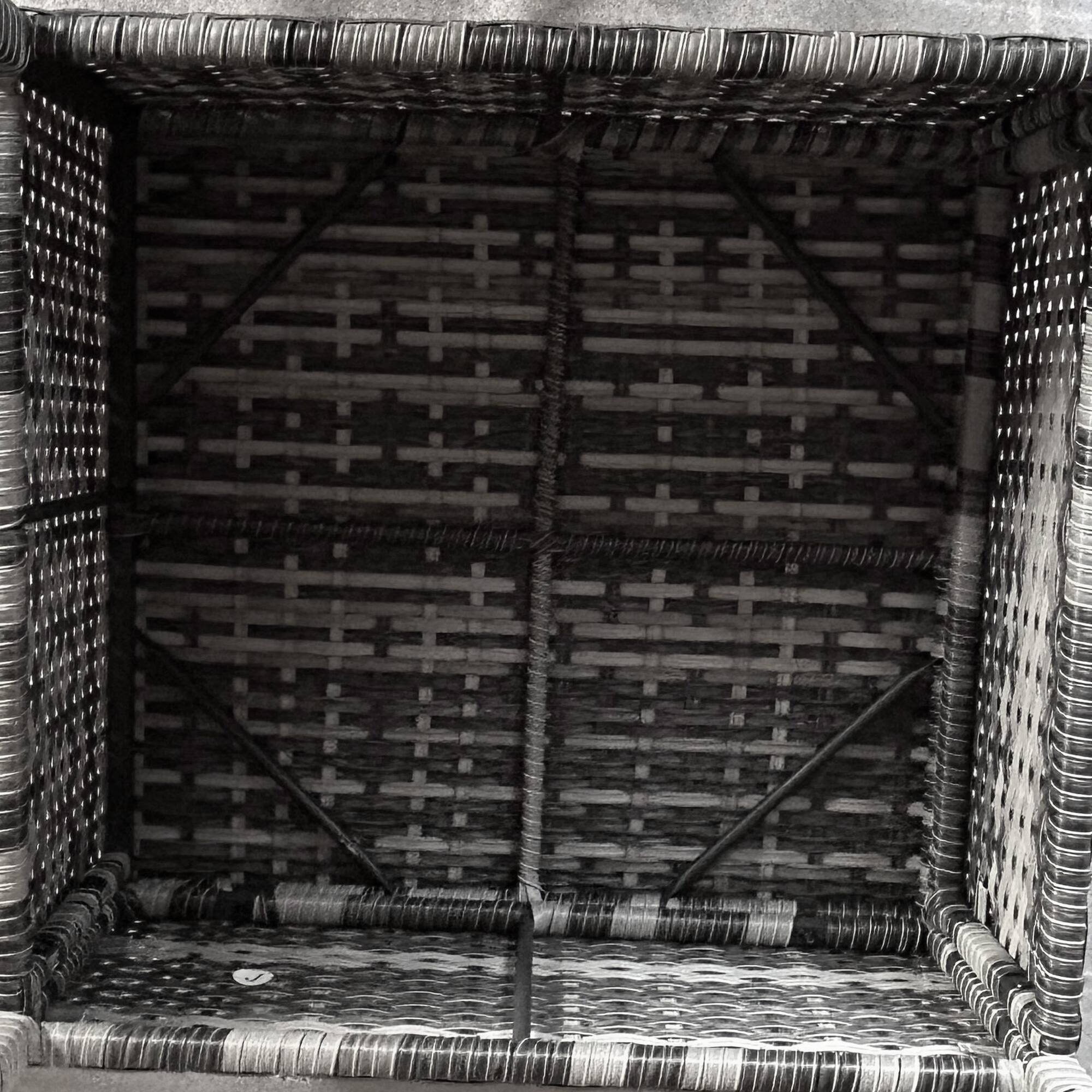 Alt View 7. Outsunny - 5 Piece Patio Furniture Set with Cushions, Outdoor Conversation Set with Rattan 3-Seater Sofa, Chairs & Footstools - Mixed-Gray.