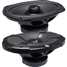Front. Powerbass - PowerBass XL-692SS - 6x9" Coaxial Powersports/Marine Speakers - Pair - Black/Gray.