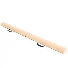 SlickBlue - Foldable Balance Beam with Removable Suede Cover and Non-Slip Bottom - Khaki