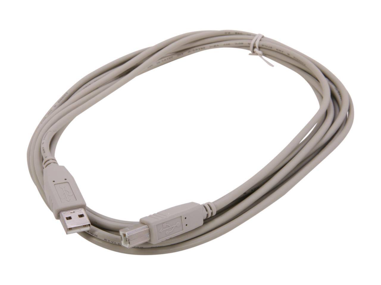 Alt View 1. Nippon Labs - Nippon Labs Beige 15 ft. USB Cable A/Male to B/Male Model 15ft USB-15-AB 15 Feet.