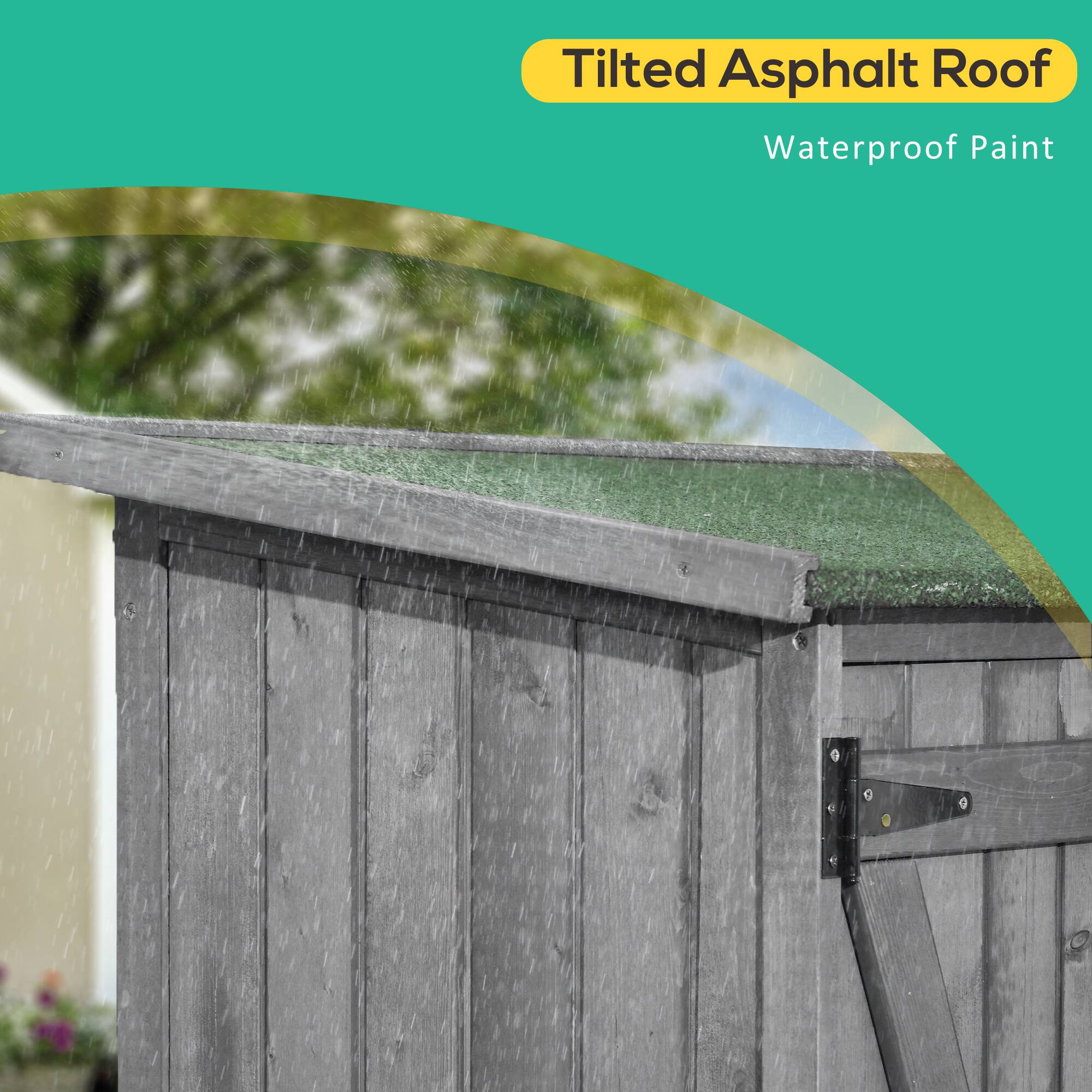 Tilted Asphalt Roof, Waterproof Paint