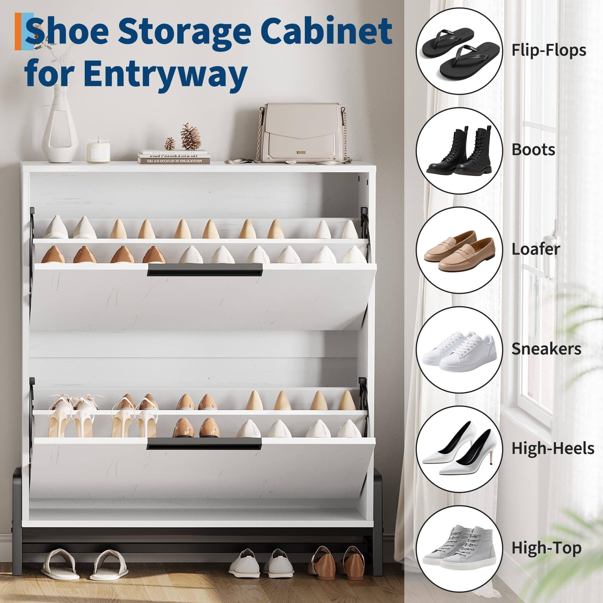 Shoe Storage Cabinet for Entryway

- Flip-Flops
- Boots
- Loafer
- Sneakers
- High-Heels
- High-Top
