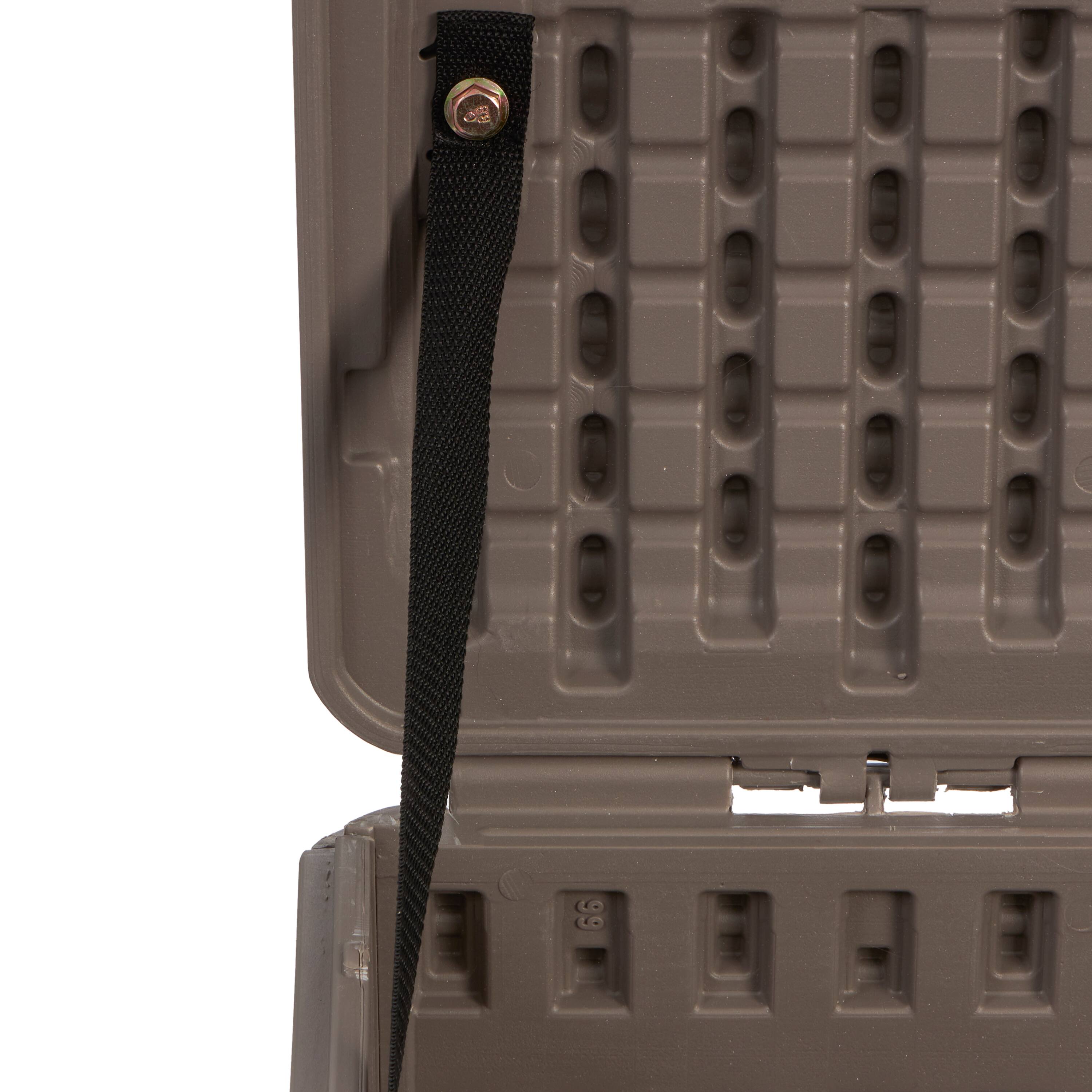 Alt View 4. Plastic Development Group - Plastic Development Group 99-Gallon Resin Outdoor Storage Deck Box, Driftwood - Driftwood.