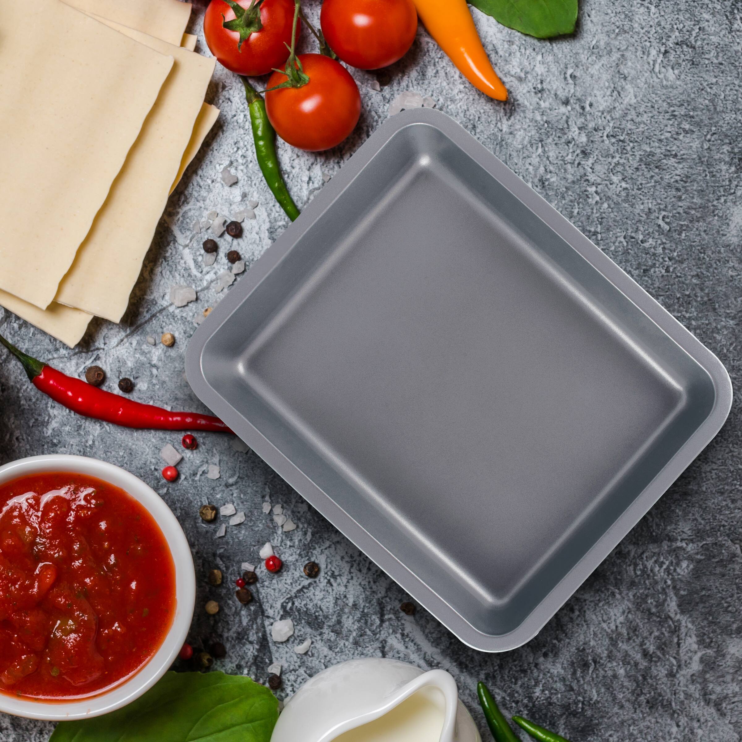 Alt View 2. Range Kleen - Range Kleen B15LP Nonstick Lasagna Pan, 13.25 x 10.5 Inch - Alluring grey color.