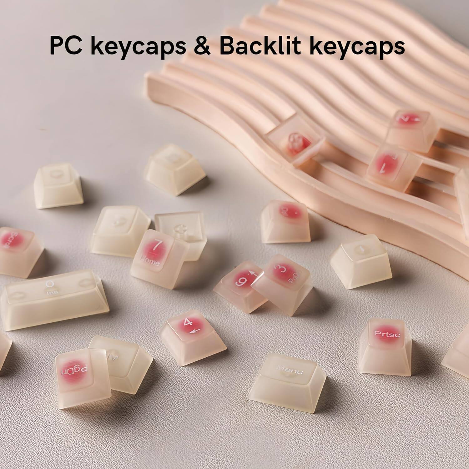 PC keycaps & Backlit keycaps

1 Scro O ins 7 Home + 9 8 3 Pol 4 Prtsc PgDn Menu